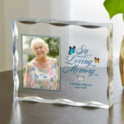 Flies With Butterflies Photo Acrylic Block