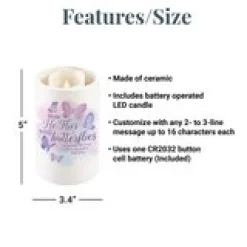 Flies With Butterflies Sympathy LED Votive