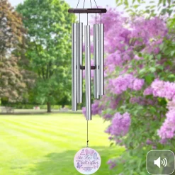 Flies With Butterflies Sympathy 30 inch Wind Chime