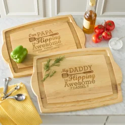 Flipping Awesome Oversized BBQ Cutting Board