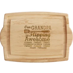 Flipping Awesome Oversized BBQ Cutting Board