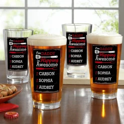 Flipping Awesome Pint Beer Glasses