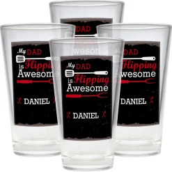 Flipping Awesome Pint Beer Glasses
