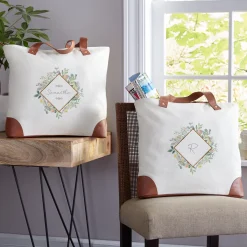 Floral Blossoms Canvas Tote Bag