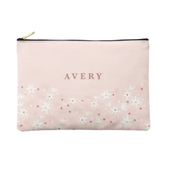 Floral Blush Zipper Pouch