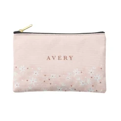 Floral Blush Zipper Pouch