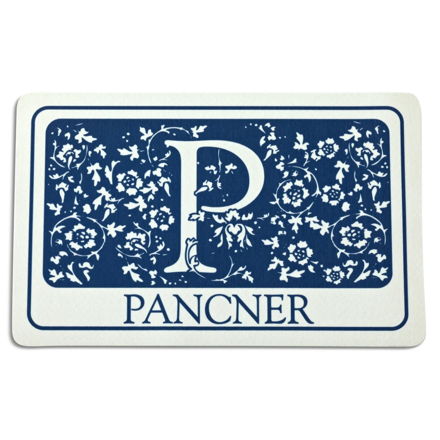 Floral Initial Doormat