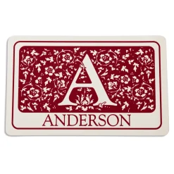 Floral Initial Doormat