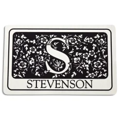 Floral Initial Doormat