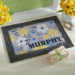 Floral Name Doormat