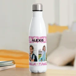 Floral Photo Fun 17 oz. Stainless Steel Water Bottle