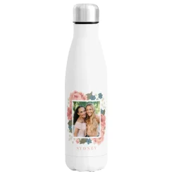 Floral Photo Memories 17 oz. Stainless Steel Water Bottle