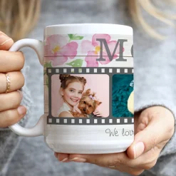 Floral Photo Memory Reel Mug
