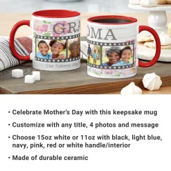 Floral Photo Memory Reel Mug