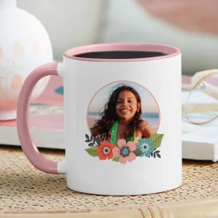 Floral Photo Mug
