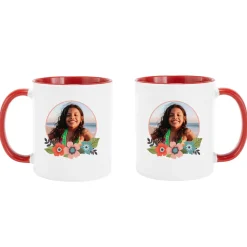 Floral Photo Mug