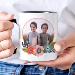 Floral Photo Mug
