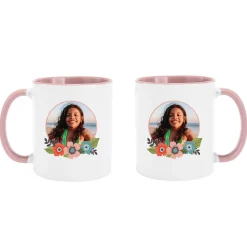Floral Photo Mug