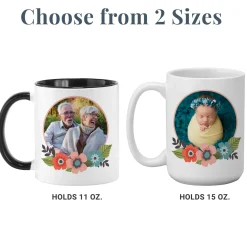 Floral Photo Mug