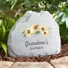Floral Standing Garden Stone
