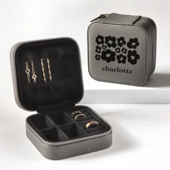 Floral Travel Jewelry Box