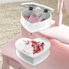 Floral Unicorn Heart Shaped Jewelry Box