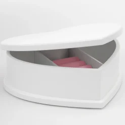 Floral Unicorn Heart Shaped Jewelry Box