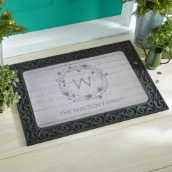 Floral Wreath Doormat