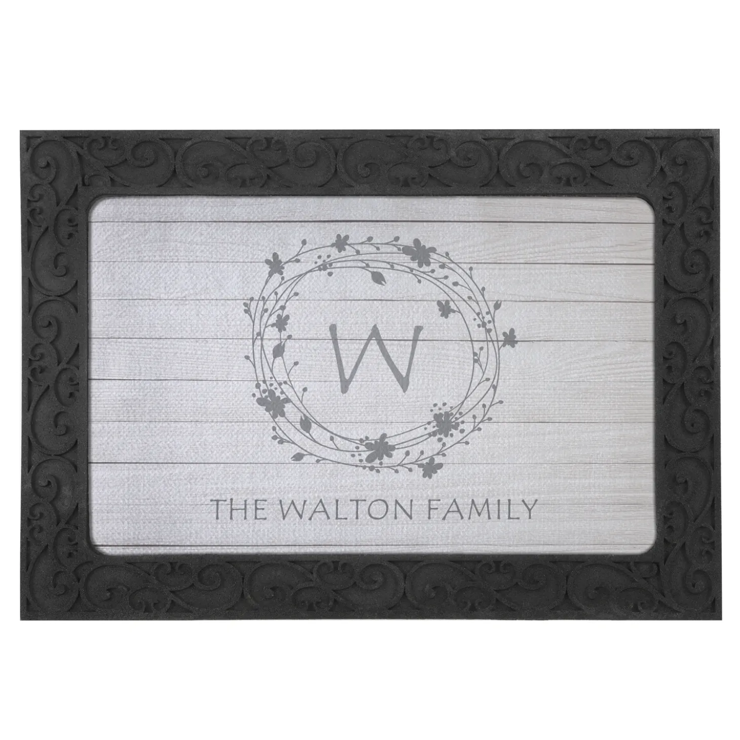 Floral Wreath Doormat