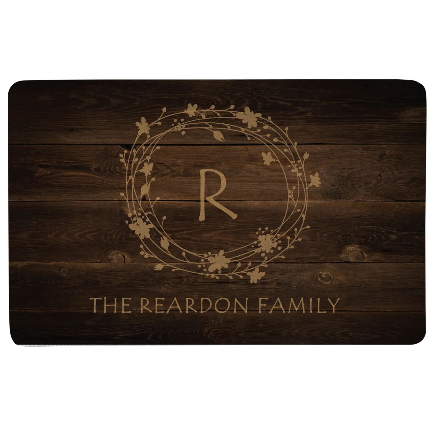 Floral Wreath Doormat