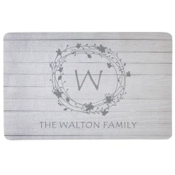 Floral Wreath Doormat