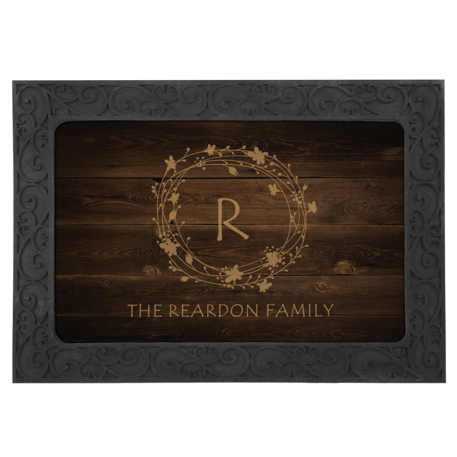 Floral Wreath Doormat