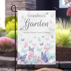 Fluttering Butterflies Garden Flag
