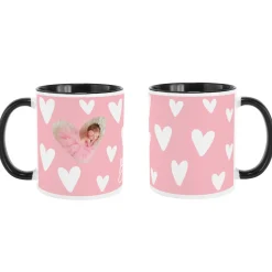 Fluttering Hearts Photo Mug