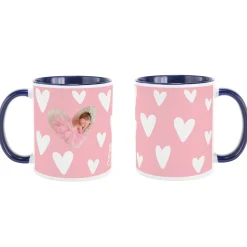 Fluttering Hearts Photo Mug