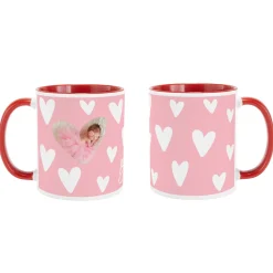 Fluttering Hearts Photo Mug