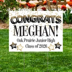Fly High Graduation Yard Sign