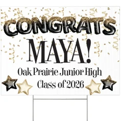 Fly High Graduation Yard Sign