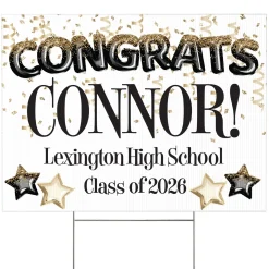 Fly High Graduation Yard Sign