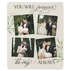 Forever and Always Multi-Photo Plush Blanket
