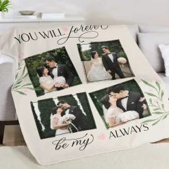 Forever and Always Multi-Photo Plush Blanket