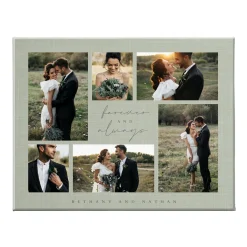Forever and Always Photo Collage Canvas