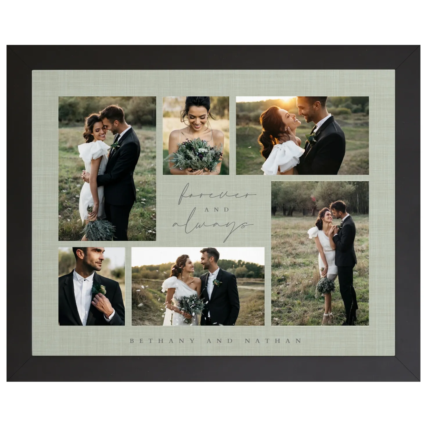 Forever and Always Photo Collage Canvas
