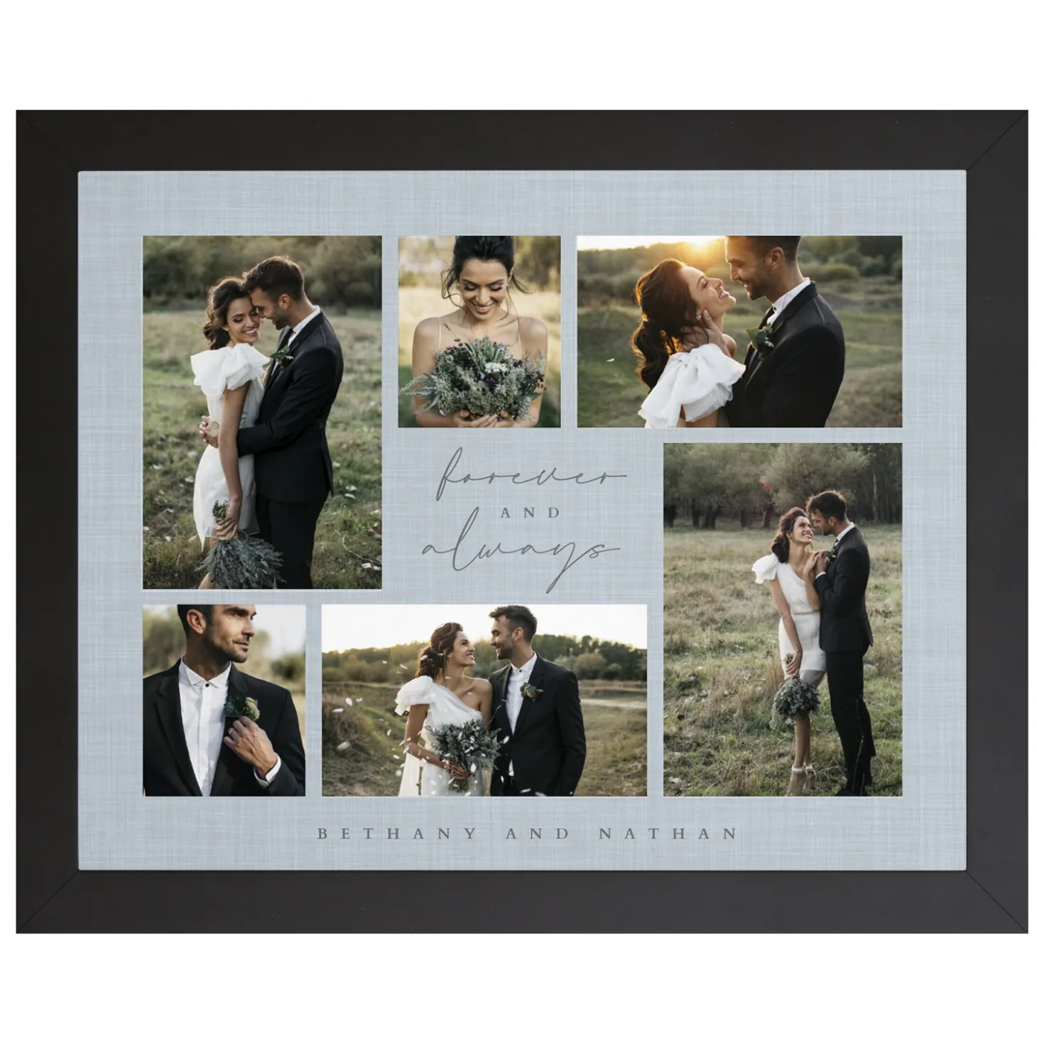 Forever and Always Photo Collage Canvas