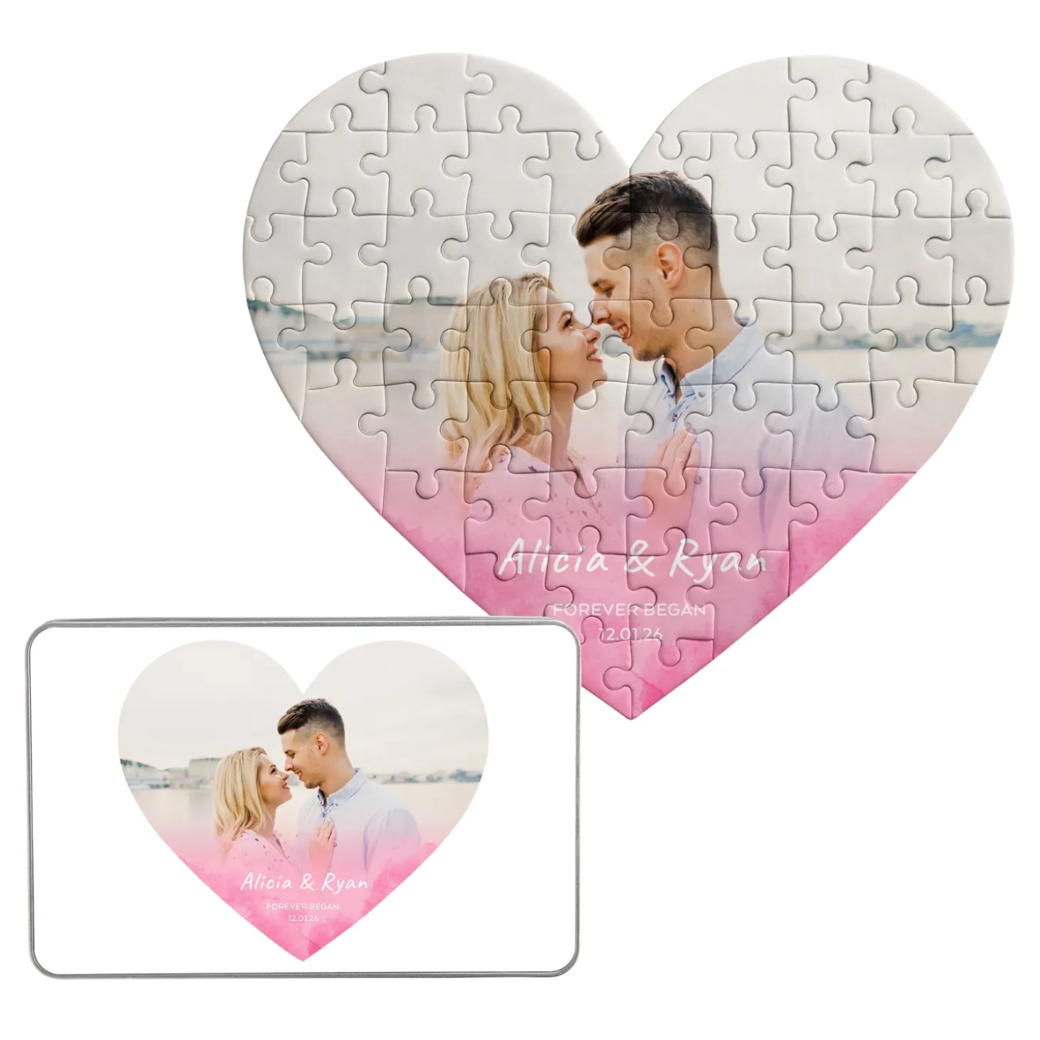 Forever Began Heart Puzzle