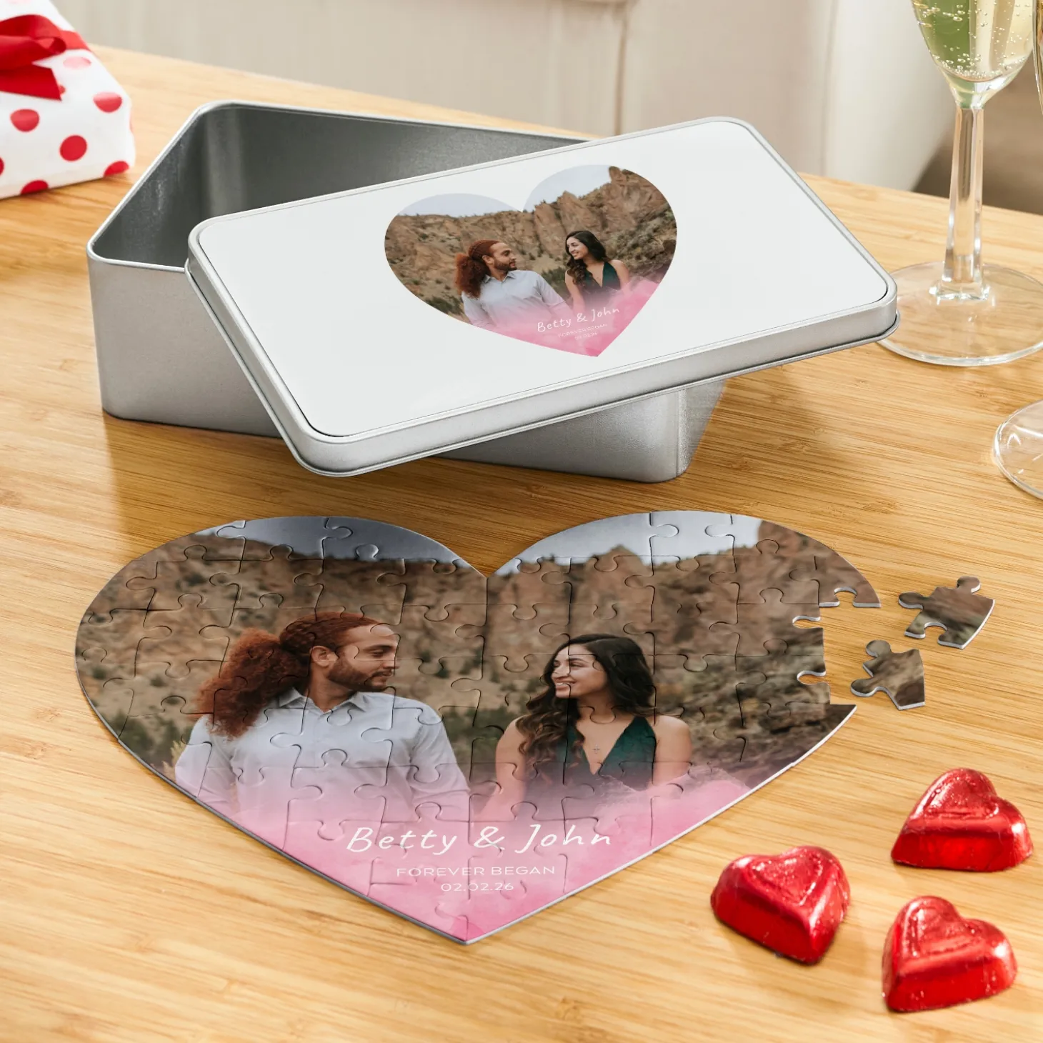 Forever Began Heart Puzzle