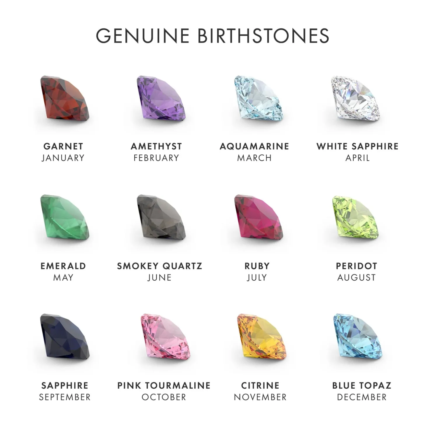 Forever Family Circle Birthstone Necklace