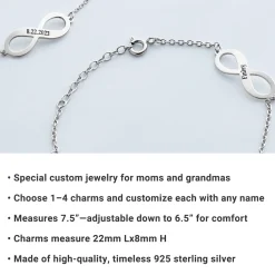 Forever Family Infinity Name Bracelet
