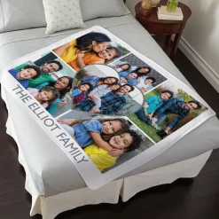 Forever Family Photo Plush Blanket