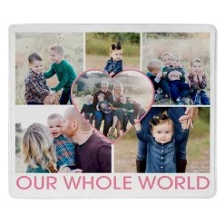 Forever Family Photo Plush Blanket